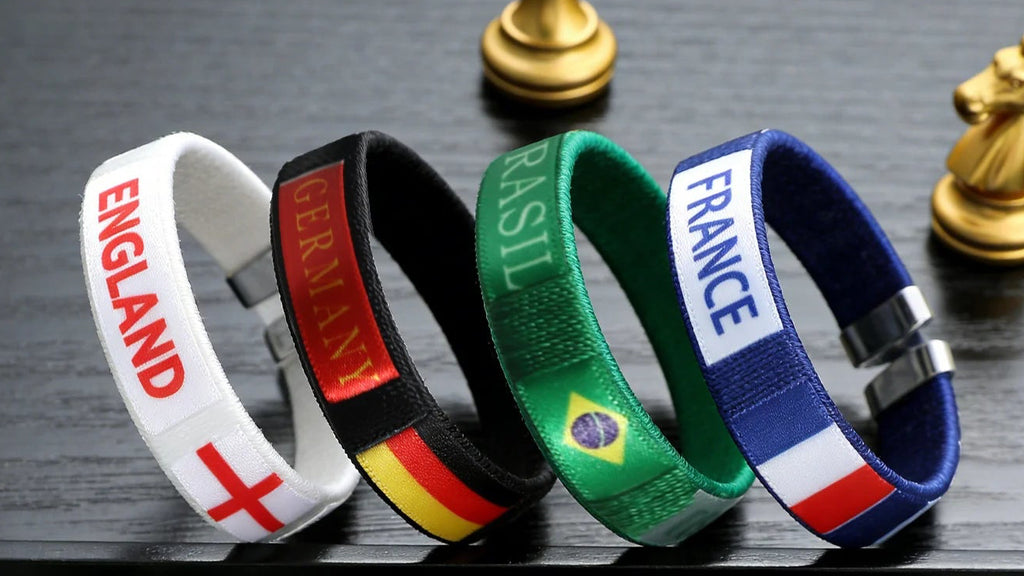 2026 World Cup National Team Braided Bracelet | Soccer Fan Wristband