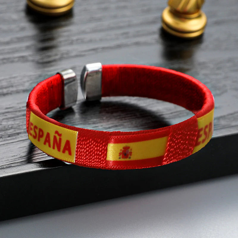 2026 World Cup National Team Braided Bracelet | Soccer Fan Wristband