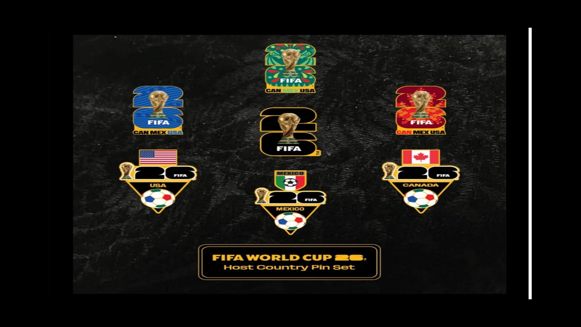 FIFA World Cup 7 Piece Pin Set